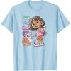 Dora (2024) Hola Dora Sketchy T-Shirt(Baby Blue)