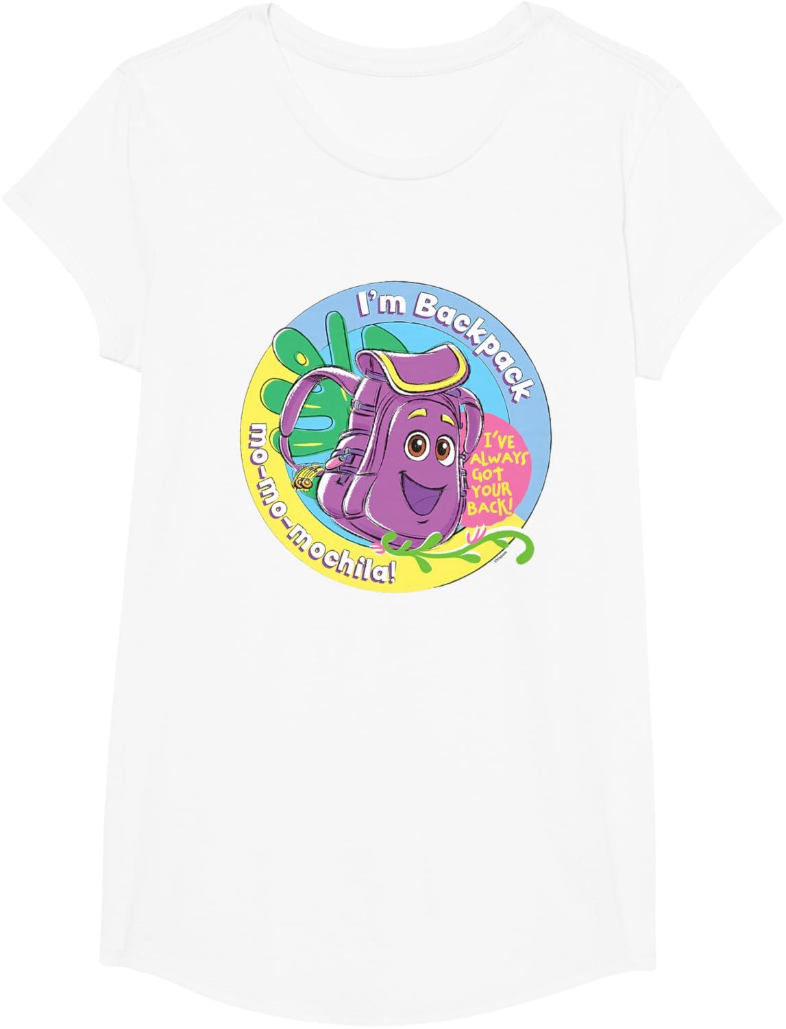 imageDora the Explorer Im Backpack MoMoMochila Chest Logo TShirtWhite