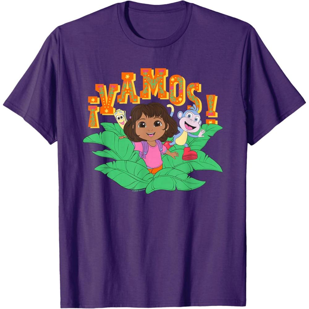 imageDora 2024 Dora Boots and Map Vamos TShirtPurple