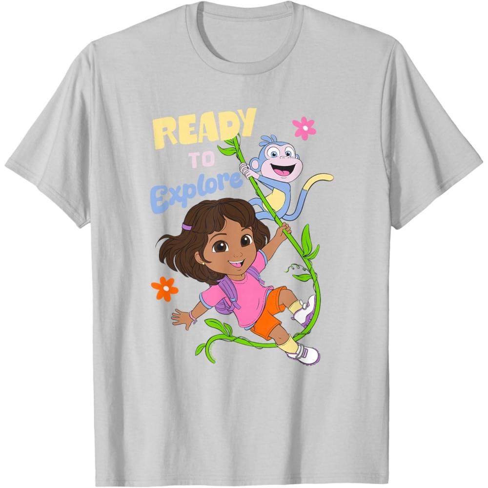 imageDora 2024 Ready to Explore TShirtSilver Grey