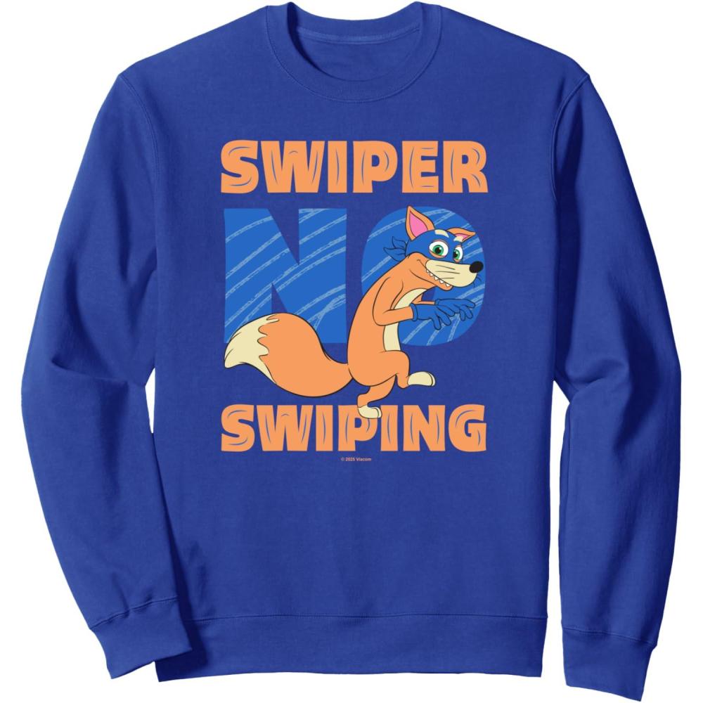 imageDora 2024 Swiper No Swiping SweatshirtRoyal Blue