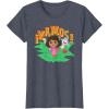 Dora (2024) Dora Boots and Map Vamos T-Shirt(Heather Blue)