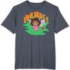 Dora (2024) Dora Boots and Map Vamos T-Shirt(Heather Blue)