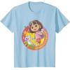 Dora (2024) Dora and Boots Team T-Shirt(Baby Blue)