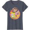 Dora (2024) Dora and Boots Team T-Shirt(Heather Blue)