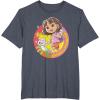 Dora (2024) Dora and Boots Team T-Shirt(Heather Blue)