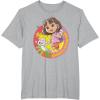 Dora (2024) Dora and Boots Team T-Shirt(Heather Grey)