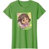Dora (2024) Dora and Map Tropical Leaves T-Shirt(Grass Green)