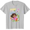 Dora (2024) Ready to Explore T-Shirt(Silver Grey)