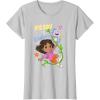Dora (2024) Ready to Explore T-Shirt(Silver Grey)