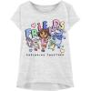 Dora The Explorer T-Shirt Sets – Boots & Friends Kids Birthday Party Graphic Outfit Tee Toddlers Birthday to Girls Clothes(Yellow  Grey  Pink)