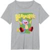Dora the Explorer Cute Boots Bananarific Big Chest Logo T-Shirt(Heather Grey)