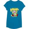 Dora the Explorer Cute Boots Bananarific Big Chest Logo T-Shirt(Sapphire Blue)