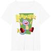 Dora the Explorer Cute Boots Bananarific Big Chest Logo T-Shirt(White)