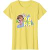 Dora the Explorer Dora And Friends Colorful Sketch Logo T-Shirt(Lemon Yellow)