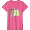 Dora the Explorer Dora And Friends Colorful Sketch Logo T-Shirt(Pink Heather)
