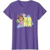 Dora the Explorer Dora And Friends Colorful Sketch Logo T-Shirt(Purple Heather)