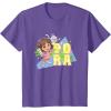 Dora the Explorer Dora And Friends Colorful Sketch Logo T-Shirt(Purple Heather)