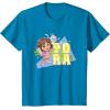 Dora the Explorer Dora And Friends Colorful Sketch Logo T-Shirt(Sapphire Blue)