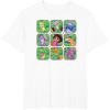 Dora the Explorer Group Shot Characters Boxes Colorful Logo T-Shirt(White)
