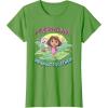 Dora the Explorer ¡Pudimos Juntos! We Did It Together! Logo T-Shirt(Grass Green)