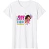 Dora the Explorer ¡Soy Dora! Floral Colorful Big Chest Logo T-Shirt(White)