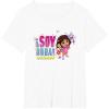 Dora the Explorer ¡Soy Dora! Floral Colorful Big Chest Logo T-Shirt(White)