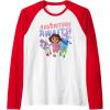 Dora (2024) Adventure Awaits Raglan Baseball Tee(Red/White)