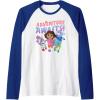 Dora (2024) Adventure Awaits Raglan Baseball Tee(Royal Blue/White)