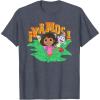 Dora (2024) Dora Boots and Map Vamos T-Shirt(Heather Blue)