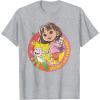 Dora (2024) Dora and Boots Team T-Shirt(Heather Grey)