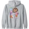 Dora (2024) Hola Dora Sketchy Zip Hoodie(Heather Grey)