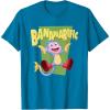 Dora the Explorer Cute Boots Bananarific Big Chest Logo T-Shirt(Sapphire Blue)