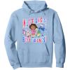 Dora the Explorer ¡Mejores Amigos! Best Friends Chest Logo Pullover Hoodie(Dusty Blue)