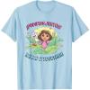 Dora the Explorer ¡Pudimos Juntos! We Did It Together! Logo T-Shirt(Baby Blue)