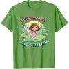 Dora the Explorer ¡Pudimos Juntos! We Did It Together! Logo T-Shirt(Grass Green)