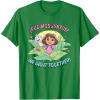 Dora the Explorer ¡Pudimos Juntos! We Did It Together! Logo T-Shirt(Kelly Green)