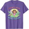 Dora the Explorer ¡Pudimos Juntos! We Did It Together! Logo T-Shirt(Purple Heather)