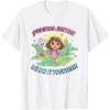 Dora the Explorer ¡Pudimos Juntos! We Did It Together! Logo T-Shirt(White)