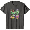 Kids Dora (2024) – Character Grid T-Shirt(Asphalt Grey)