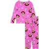 Nickelodeon Girls’ 2-Piece Snug-fit Viscose Pajama Set, Soft & Cute for Kids(Dora Fun Run)