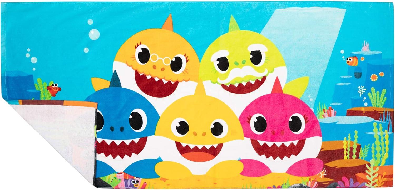 imageFranco Dora The Explorer Kids Super Soft Cotton BathPoolBeach Towel 58 in x 28 in Offically Licensed ProductBaby Shark