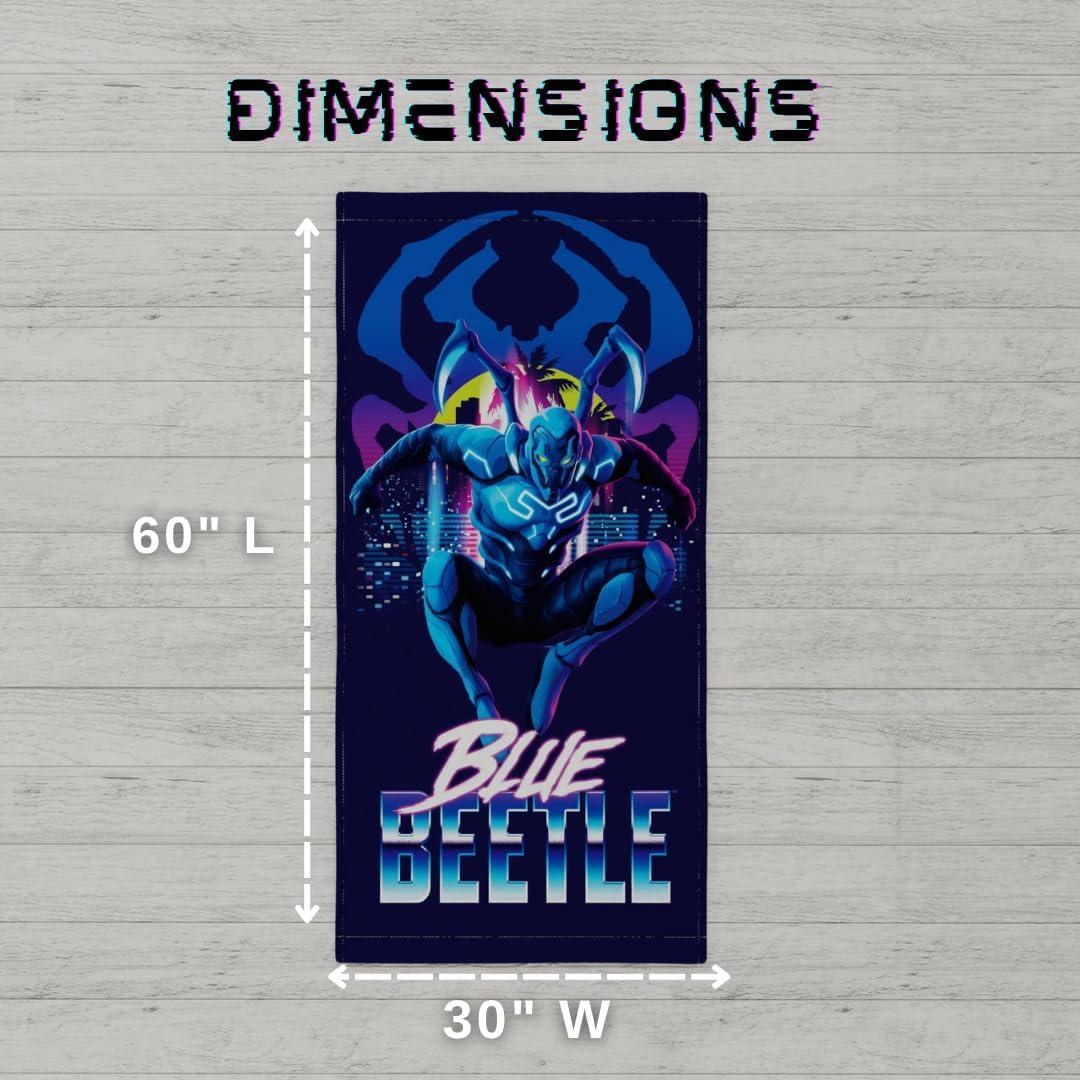 imageFranco Dora The Explorer Kids Super Soft Cotton BathPoolBeach Towel 58 in x 28 in Offically Licensed ProductBlue Beetle