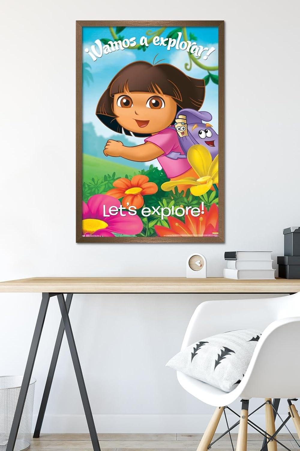 imageTrends International Nickelodeon Dora The Explorer Explore Wall Poster 22375quot x 34quot Premium Unframed VersionBronze Framed Version
