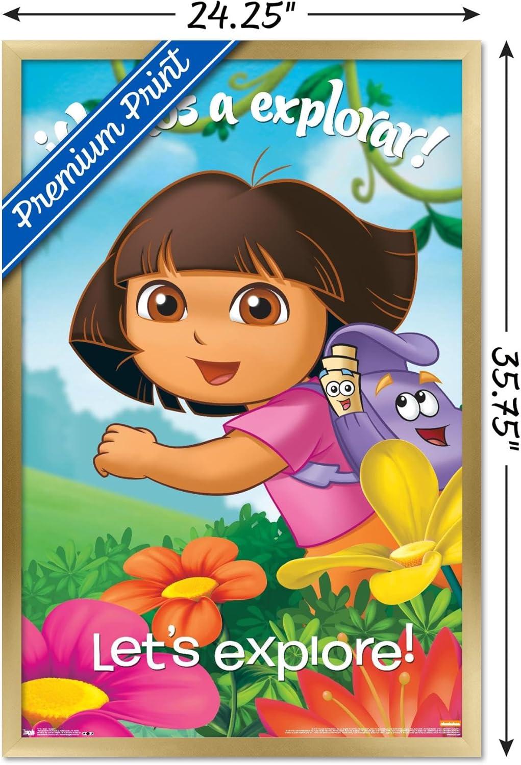 imageTrends International Nickelodeon Dora The Explorer Explore Wall Poster 22375quot x 34quot Premium Unframed VersionGold Framed Version