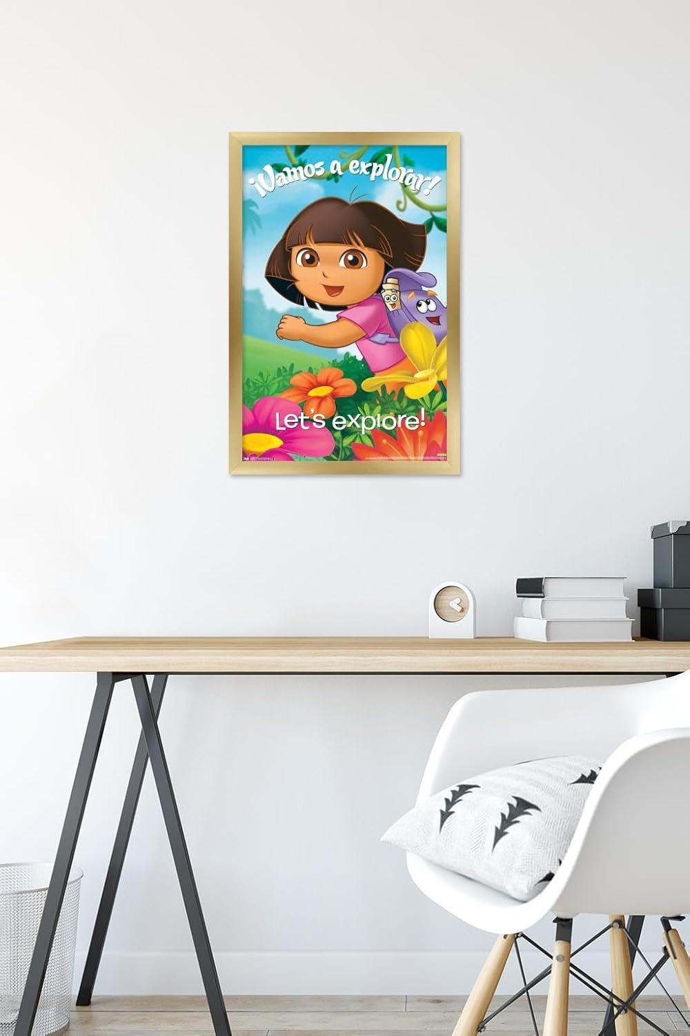 imageTrends International Nickelodeon Dora The Explorer Explore Wall Poster 22375quot x 34quot Premium Unframed VersionGold Framed Version