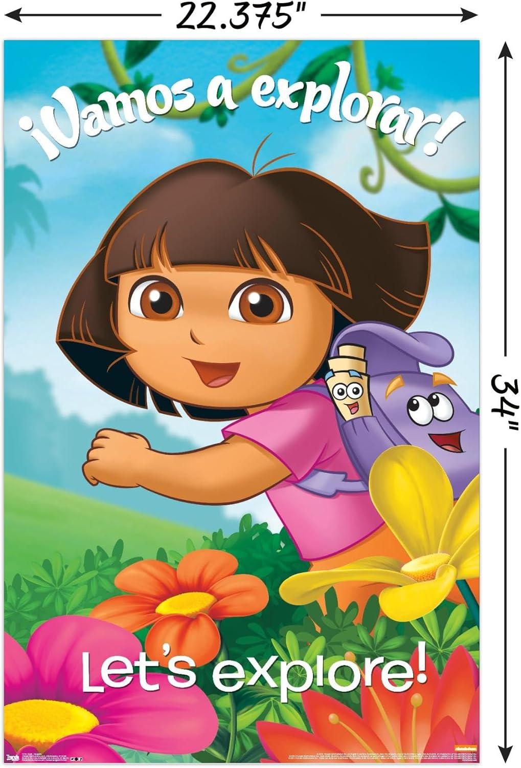 imageTrends International Nickelodeon Dora The Explorer Explore Wall Poster 22375quot x 34quot Premium Unframed VersionPremium Poster Mount Bundle