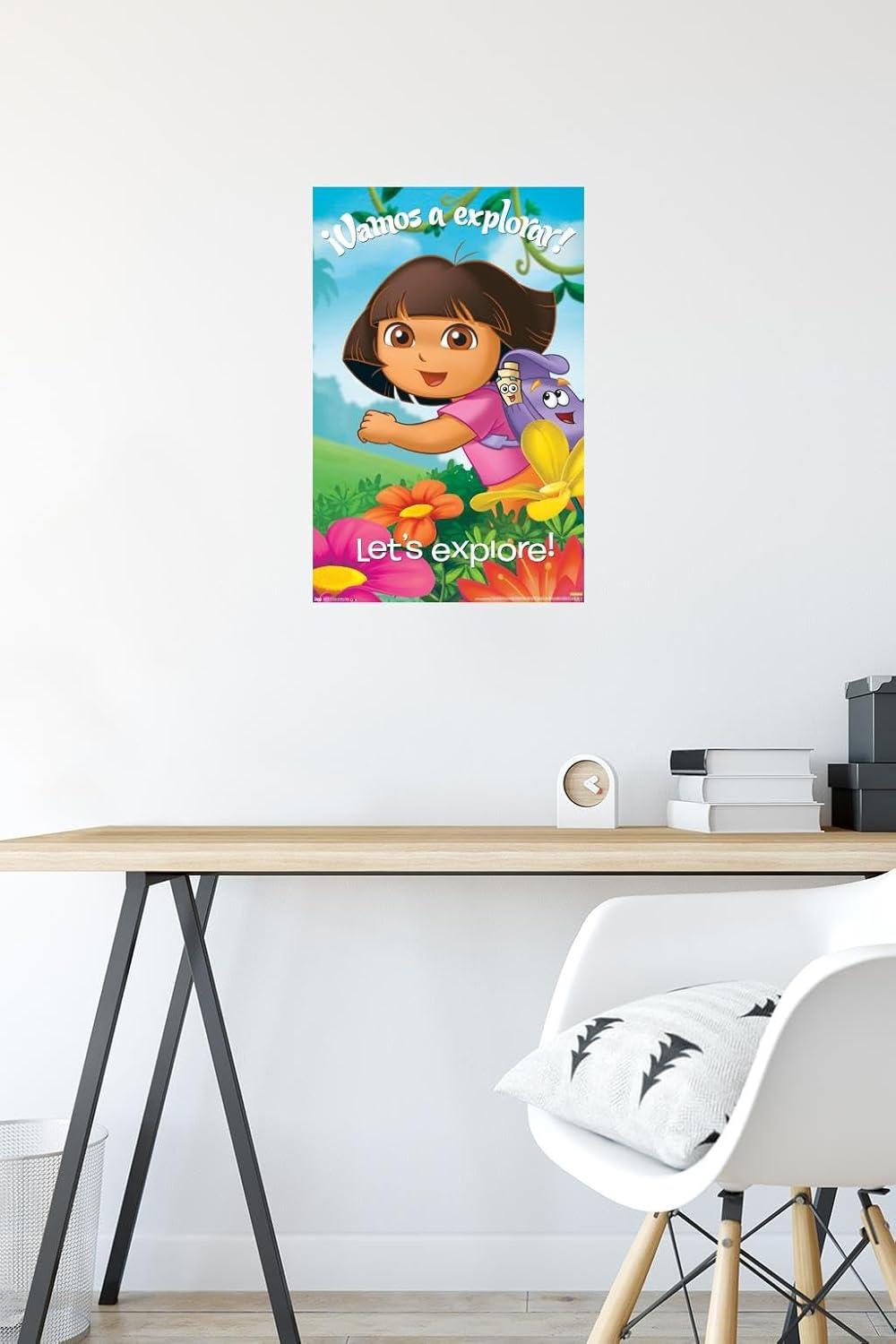 imageTrends International Nickelodeon Dora The Explorer Explore Wall Poster 22375quot x 34quot Premium Unframed VersionPremium Poster Mount Bundle