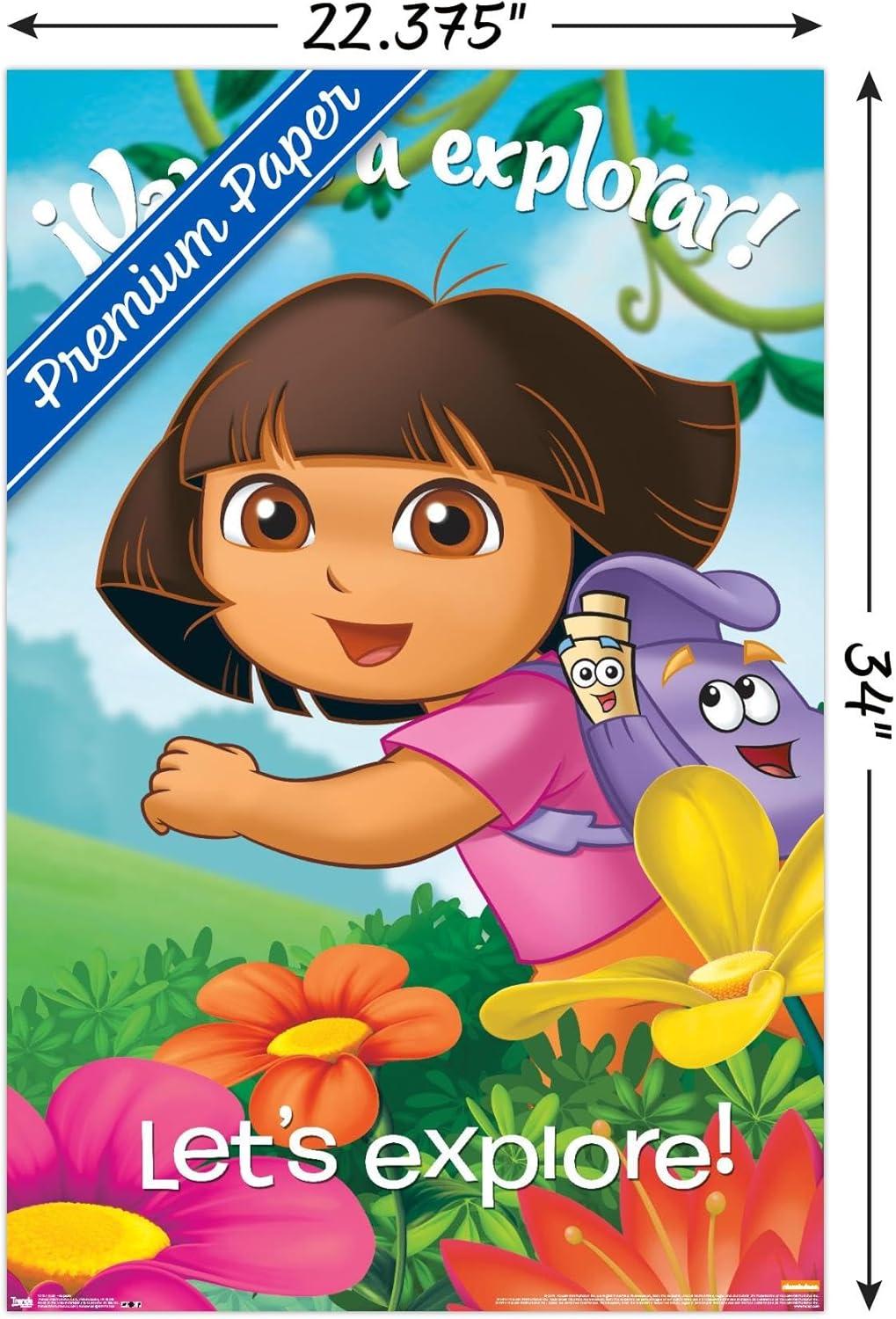 imageTrends International Nickelodeon Dora The Explorer Explore Wall Poster 22375quot x 34quot Premium Unframed VersionPremium Unframed Version