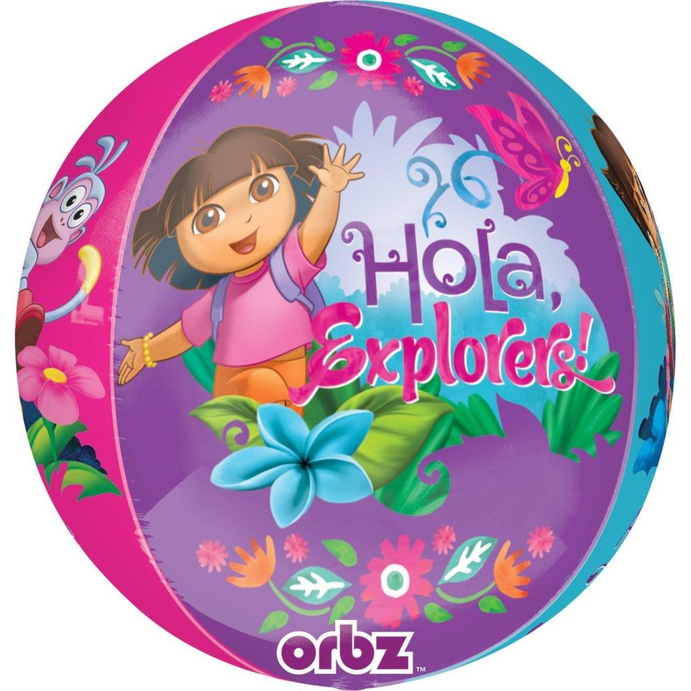 imageAnagram International Dora Orbz Balloon Pack 16quot Multicolor